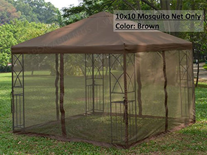 APEX GARDEN Universal 10' x 10' Gazebo Replacement Mosquito Netting - APEX GARDEN US