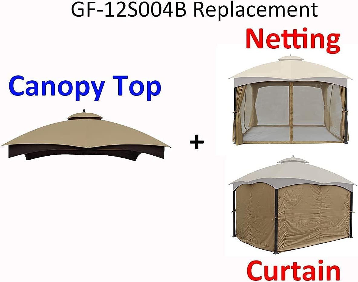 Bundle -- Replacements for Lowe's allen roth 10'x12' Gazebo #GF-12S004BTO/GF-12S004B-1 - APEX GARDEN US