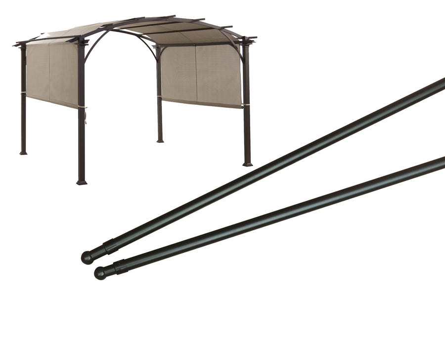 APEX GARDEN Length Adjustable Weight Rods/Pull Tubes for Pergola Canopy (2 Rods Included, from 77 inches to 146 inches) - APEX GARDEN US