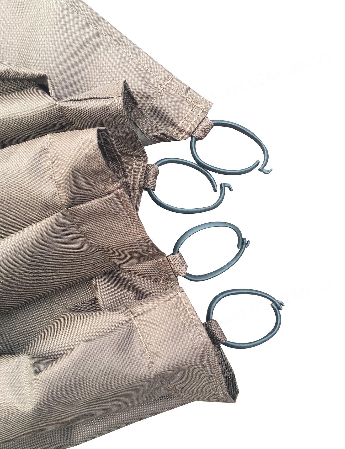 4 Poles Corner Curtain Set for Lowe's Allen Roth 12x10 Gazebo #GF-12S004BTO/GF-12S004B-1 - APEX GARDEN US