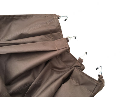 4 Poles Corner Curtain Set for Lowe's Allen Roth 12x10 Gazebo #GF-12S004BTO/GF-12S004B-1 - APEX GARDEN US
