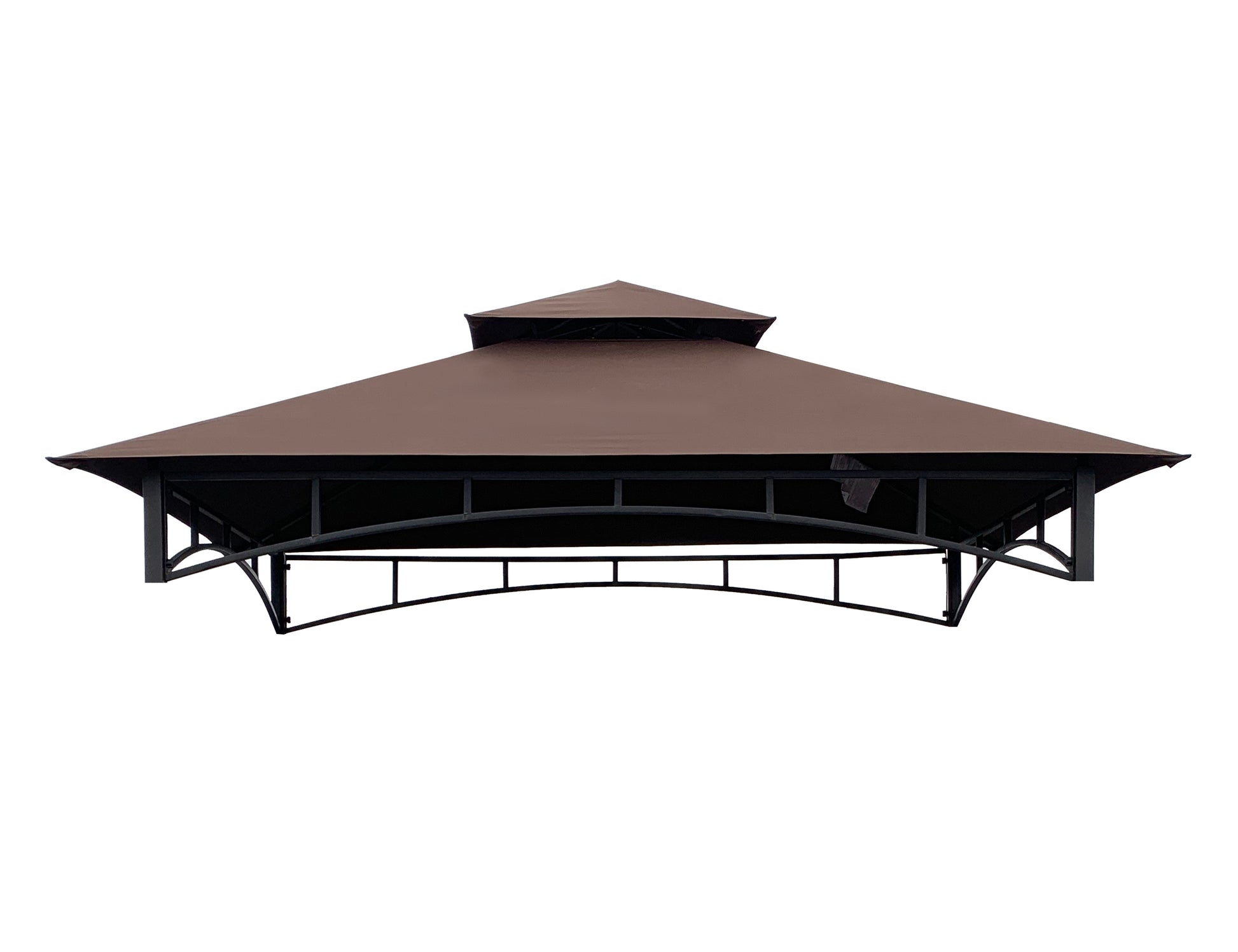 APEX GARDEN Replacement Canopy Top for Model #L-GG001PST-F 8' X 5' Brown Double Tiered Canopy Grill BBQ Gazebo (Canopy Top Only) - APEX GARDEN US