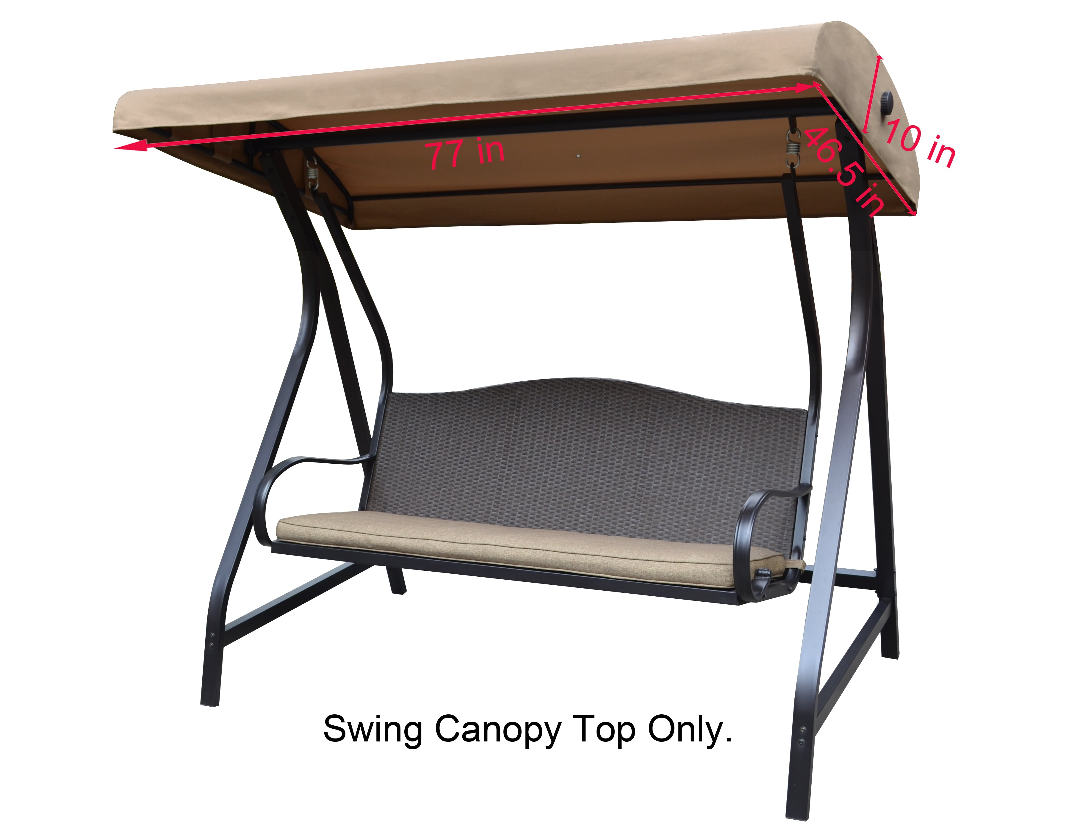Canopy Top for Lowe's Garden Treasures Swing Model GCS00229C APEX