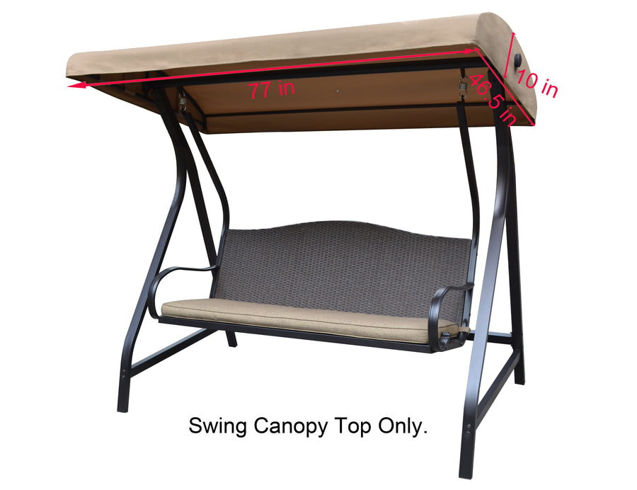 ALISUN Canopy Top for Lowe's Garden Treasures Porch Swing Model #GCS00229C - APEX GARDEN US